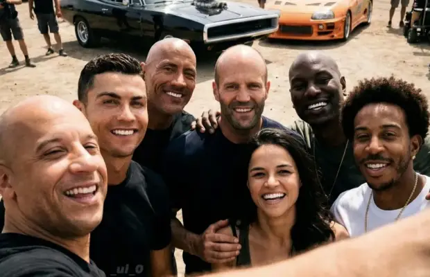 Publicaron primera imagen de Cristiano Ronaldo en el set de «Rápidos y Furiosos»
