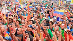 Realizan movilización contra la “piratería y la injerencia de EEUU”
