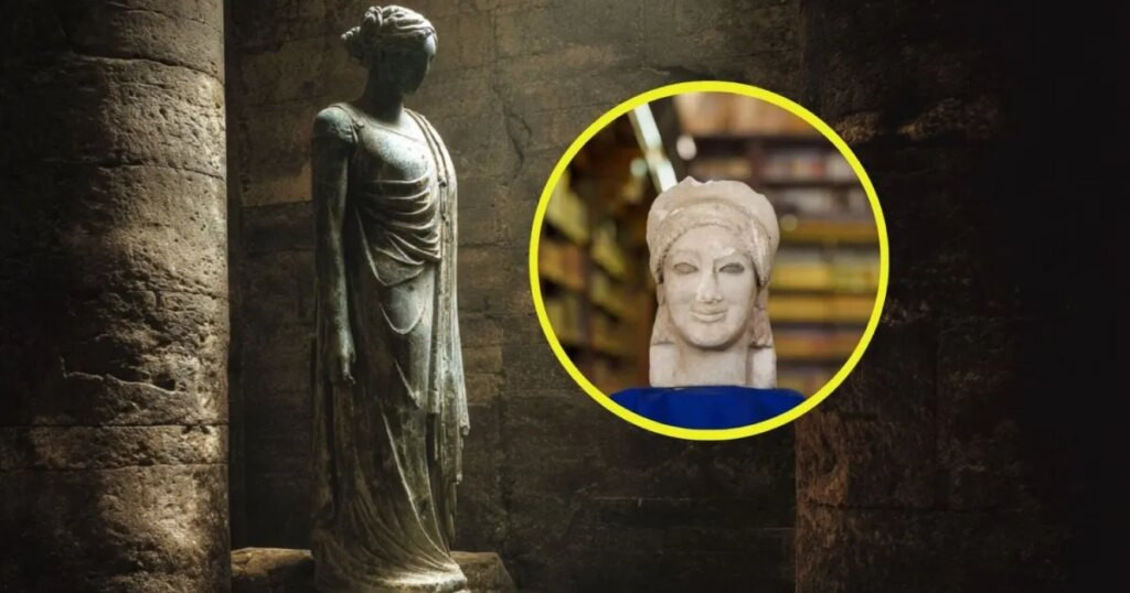Recuperan en el yacimiento de Vulci la cabeza de una estatua femenina, un raro ejemplo de estatuaria griega en territorio etrusco