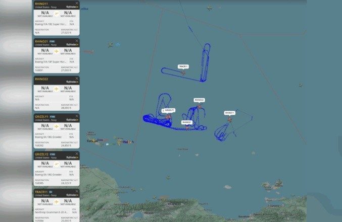 Reportan sobrevuelo de aviones de combate frente a Venezuela