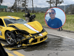 Revelan identidad del motociclista que murió tras ser arrollado por un Ferrari en la vía Bogotá-La Calera