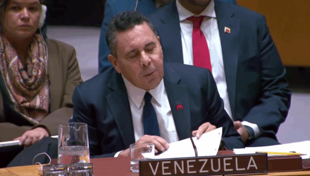 Samuel Moncada ante el Consejo de Seguridad de la ONU: «El mundo debe saber que la amenaza no es Venezuela, es EEUU»