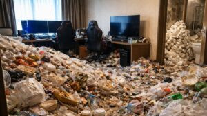 Un hombre pasó dos años jugando videojuegos en un hotel y dejó la habitación en condiciones deplorables