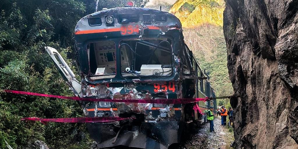 Un muerto y 40 heridos tras un choque de trenes en una ruta hacia Machu Picchu