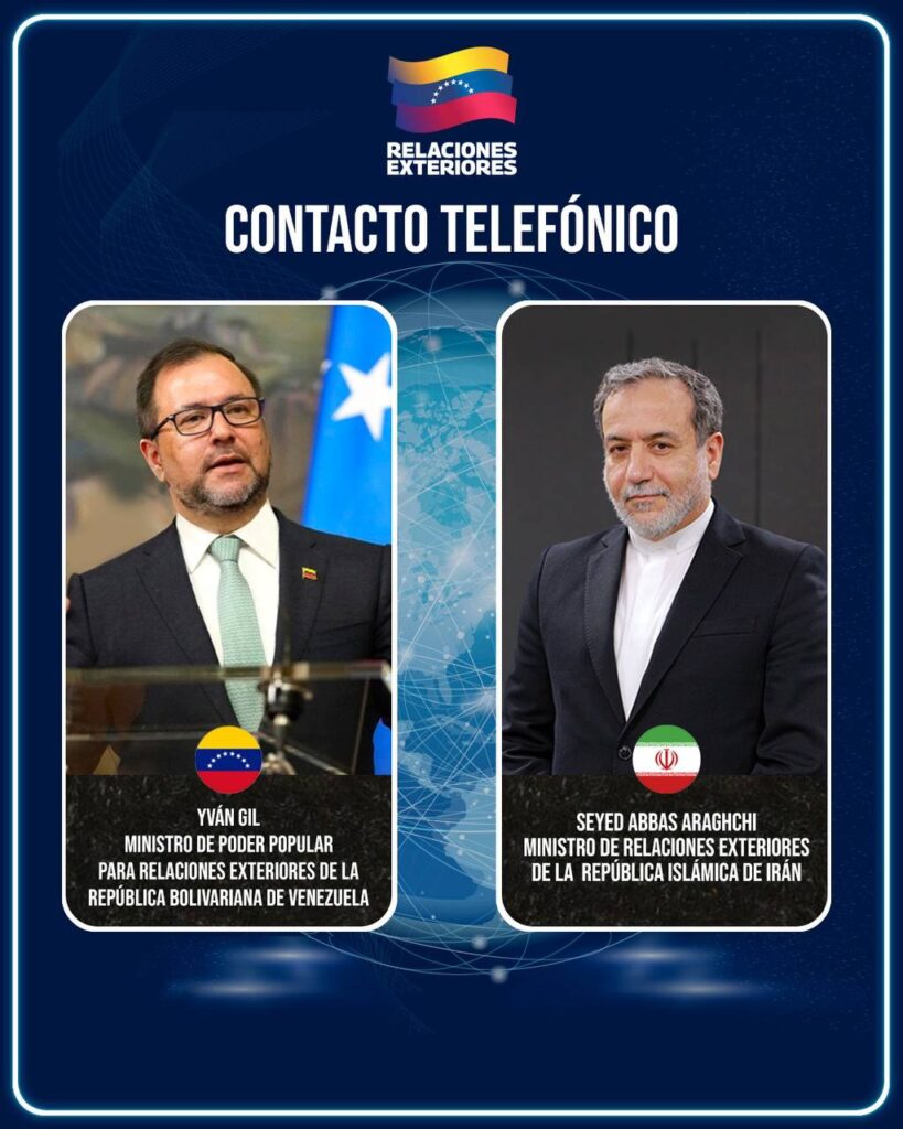 Venezuela e Irán revisan relaciones ante incidentes petroleros en el Caribe