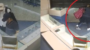 Video revela momento exacto del frustrado robo en joyería, en centro comercial de Bucaramanga, en donde se desató una balacera que dejó dos muertos