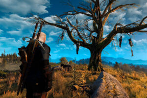 Wild Hunt y acabó ahorcado del árbol más famoso de Velen