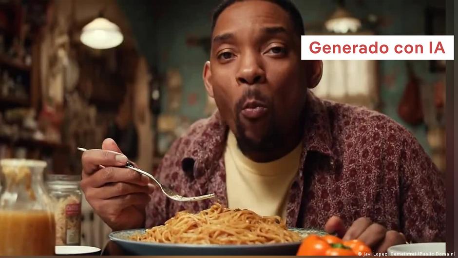 Will Smith comiendo pasta mide avance de IA – DW – 12/12/2025