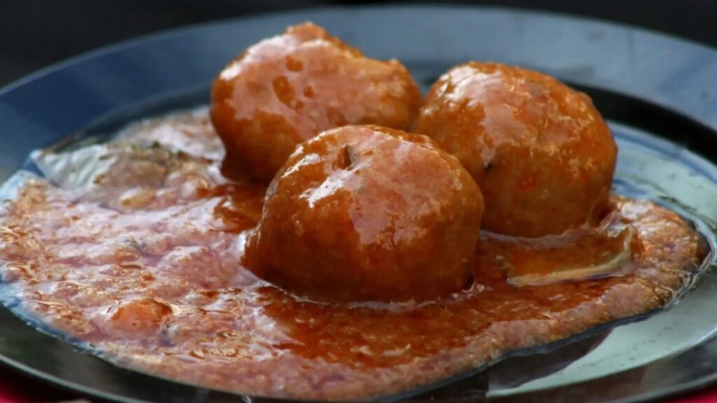 albóndigas en salsa de almendras por menos de 3 euros