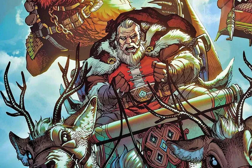 el Papá Noel de DC Comics se cuela cada año en Apokolips para dejarle carbón a Darkseid