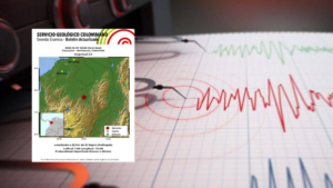 el Servicio Geológico Colombiano informó el epicentro, magnitud y profundidad