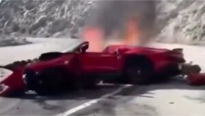 el video del trágico accidente en el que perdió la vida