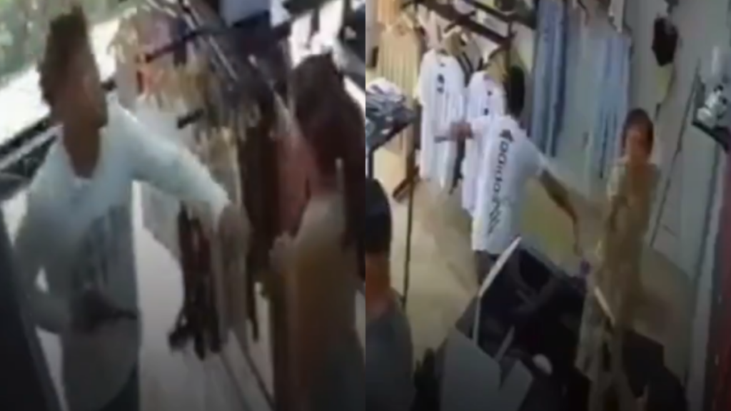 mujer sacó un arma y ahuyentó a ladrones que intentaron robar su local