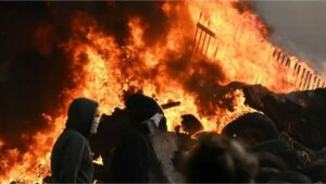 tractorazo, incidentes y manifestaciones contra el tratado de libre comercio