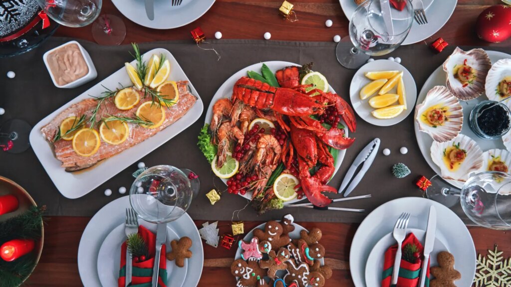 un menú navideño saludable y sin gluten