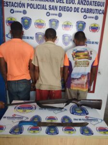 A Fiscalía tres hombres señalados de cometer robos en el municipio Monagas
