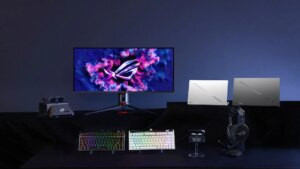 ASUS ROG celebra 20 años en el CES 2026 con portátiles con IA, doble pantalla OLED y gafas AR gaming