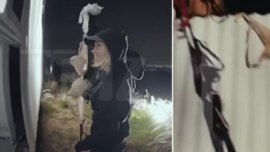 Actriz Sydney Sweeney en polémica por escalar letrero de Hollywood en grabación de lencería: ¿presentarán cargos por vandalismo?