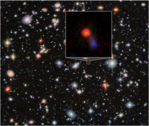 Agujero negro con más masa que la que debería permitirle su galaxia