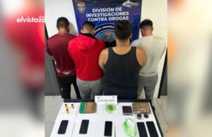 CICPC reporta cuatro hombres detenidos en Chacao con tres panelas de droga