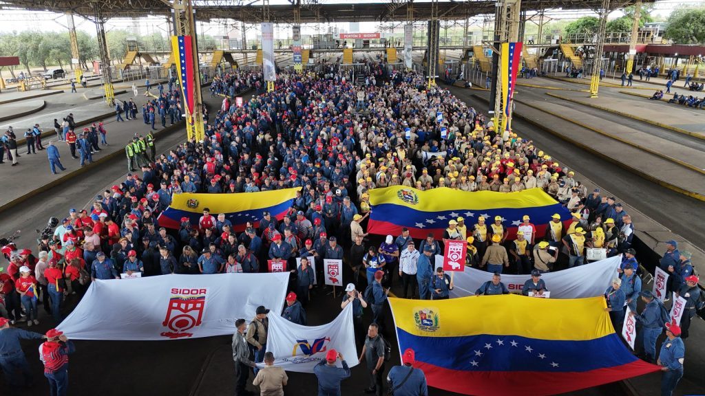 Clase obrera de Guayana rechaza el secuestro del presidente Nicolás Maduro y la primera combatiente Cilia Flores