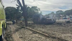 Constatan daños en base militar La Carlota