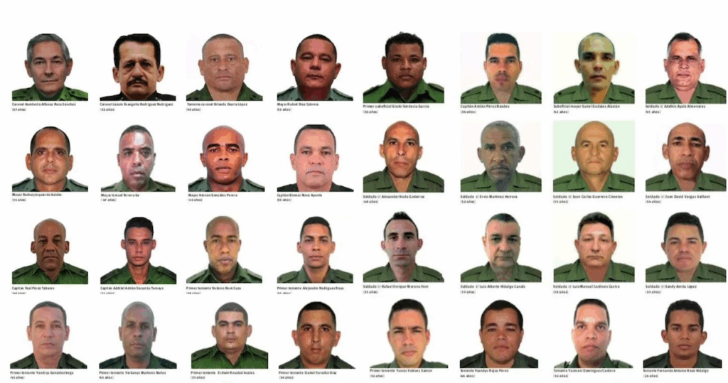 Cuba repatriará el jueves los cuerpos de los 32 militares que murieron en Venezuela