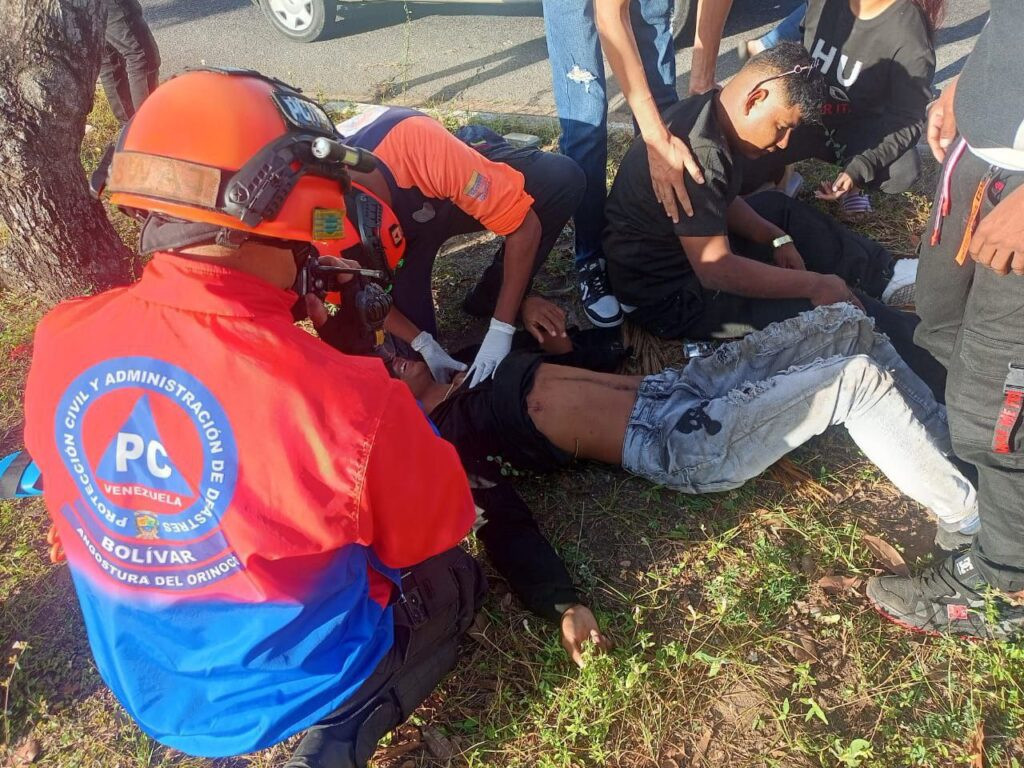 Derrape en la avenida principal de El Perú deja un lesionado – Diario El Luchador