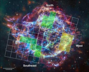 Detectan cloro y potasio en un remanente de supernova