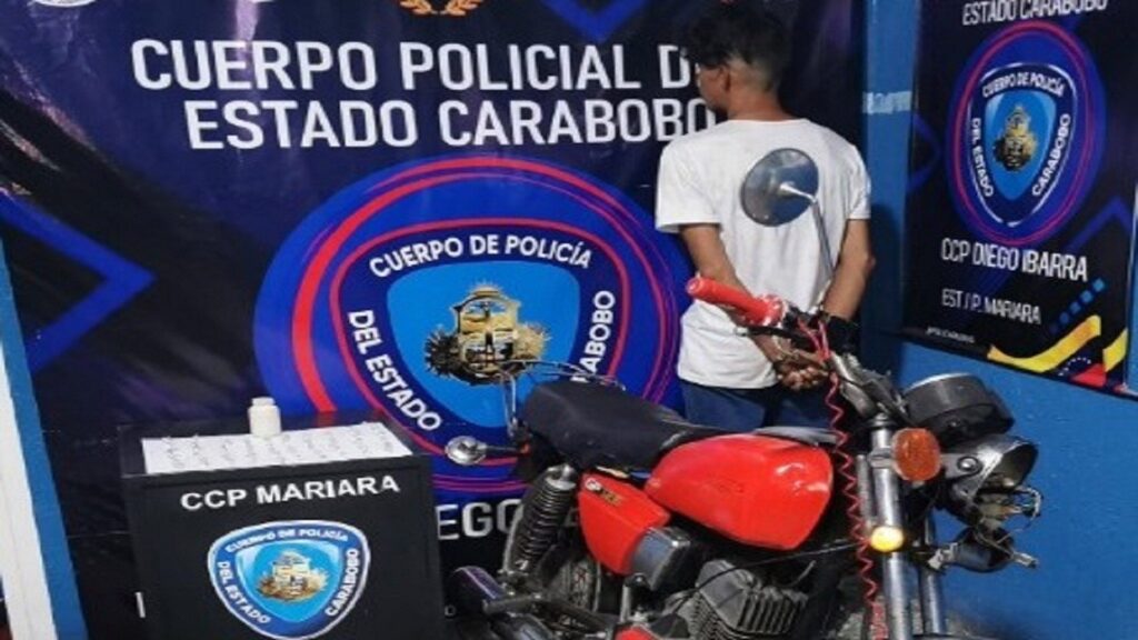 Detenido con 53 envoltorios de cocaína en Mariara
