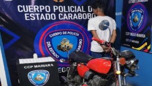 Detenido con 53 envoltorios de cocaína en Mariara