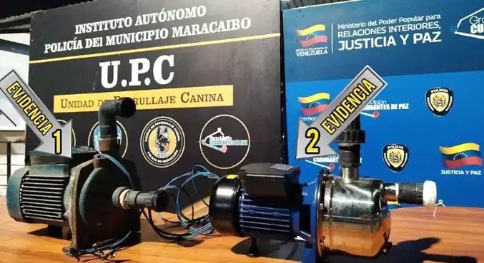 Detienen a tres sujetos que robaron las bombas hidráulicas