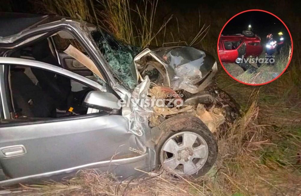 Dos hombres y una mujer lesionados tras colisión vehículo - camioneta en la curva Agua Fría de Pariaguán