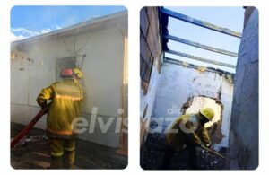 Dos viviendas de la Urb. Lomas del Palomar 3 se vieron afectadas por un incendio