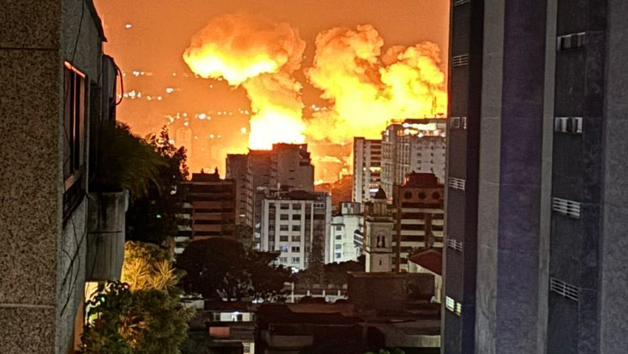Caracas bombardeo Fuerte Tiuna