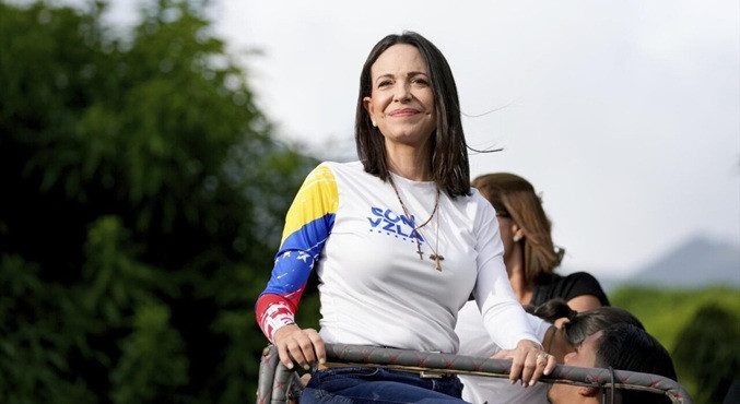 El Papa León XIV recibe en el Vaticano a María Corina Machado