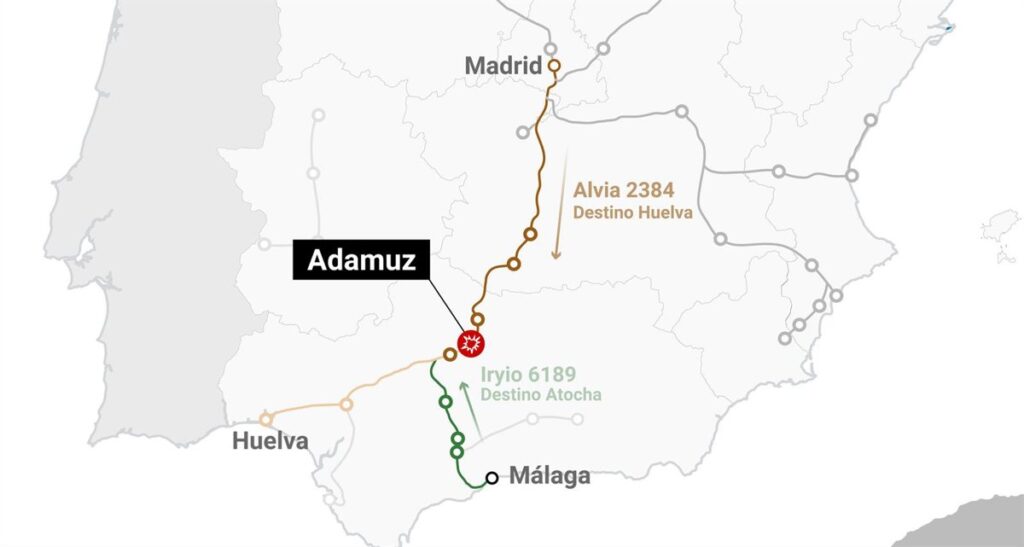 El accidente de tren en Córdoba, en mapas y gráficos