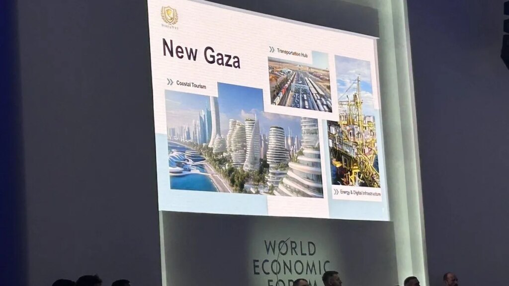 El polémico plan de EEUU para la reconstrucción de la Franja de Gaza que presentó el yerno de Donald Trump en Davos