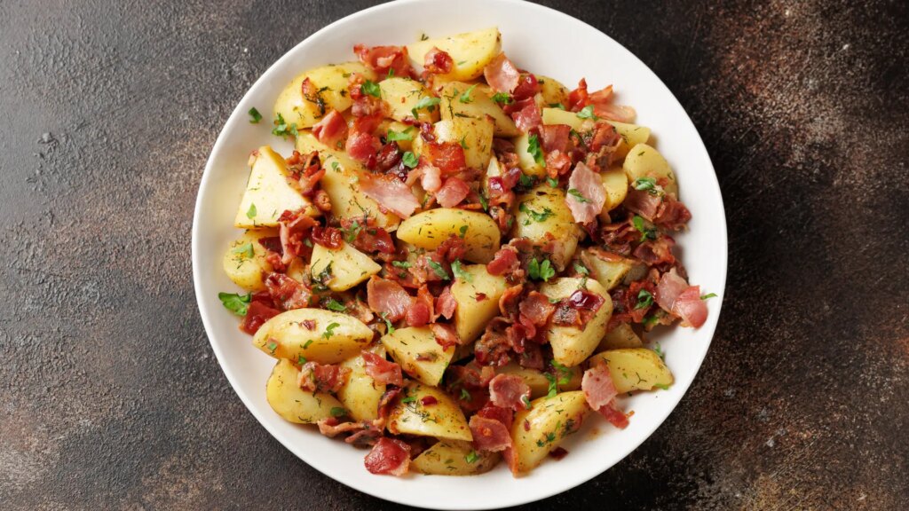 Ensalada de patata con beicon, una receta sencilla y deliciosa para alegrarte la cuesta de enero