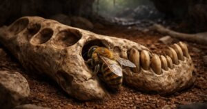 Hallan abejas prehistóricas solitarias que vivieron dentro de huesos en una cueva del Caribe