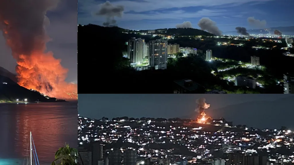 Lugares bombardeados en Venezuela el 3 de enero de 2026