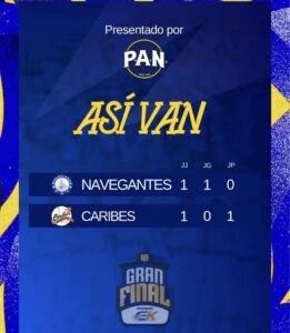 Magallanes arrolló a Caribes en el primer juego de la final