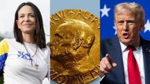 María Corina Machado le regaló el Premio Nobel de La Paz a Donald Trump