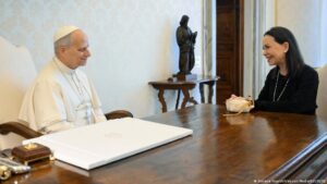 María Corina Machado pidió al Papa interceder por Venezuela