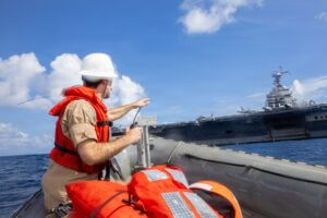 Nueva imagen del Sentinel-2 reveló al USS Gerald R. Ford posicionado a pocos kilómetros de Caracas