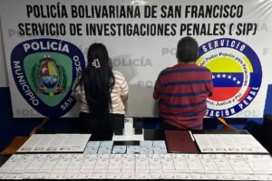 Polisur captura a una pareja por forjamiento de documentos