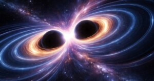 Por primera vez se «observa» la cola que deja una onda gravitacional tras una fusión de agujeros negros