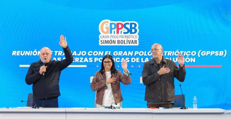 Rodríguez lideró reunión plena del Gran Polo Patriótico
