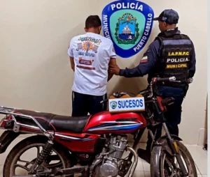 Sujeto fue capturado por robar una moto en Puerto Cabello