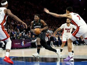 Timberwolves aplastó al Heat con casi 30 puntos